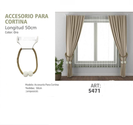 ACCESORIO DE CORTINA
