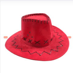SOMBRERO VAQUERO NIÑO ROJO