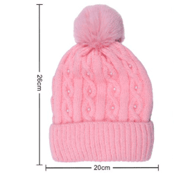 GORROS  CON  PON PON DE INVIERNO