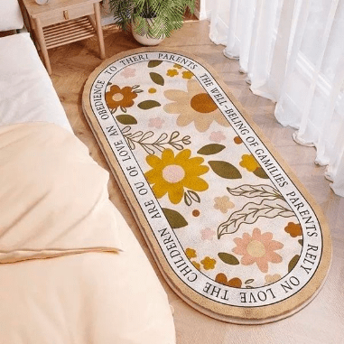 alfombra estampada ovalada