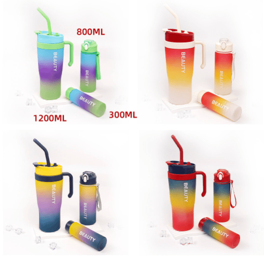 SET 3 BOTELLAS PLASTICO 