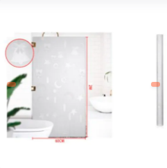 PAPEL ADHESIVO PARA CRISTAL CON ESTAMPADO TRANSPARENTE