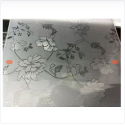 ADHESIVO PARA CRISTAL CON ESTAMPADO DE FLORES