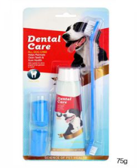 CEPILLO DE DIENTES Y PASTA DE DIENTES PARA MASCOTAS