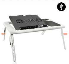 Mesa Plegable Para Notebook Con 2 Ventiladores, Multifuncional