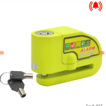 CANDADO CON ALARMA PARA DISCO DE FRENO DE MOTO