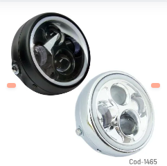 FOCO LED XENÓN CON ARO PARA MOTO