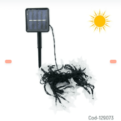 GUIRNALDA SOLAR, LUZ ESTRELLAS, 12 METROS