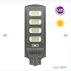 FOCO SOLAR LED 160WATT PARA POSTE