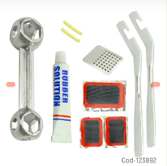 KIT DE REPARACION 8 EN 1 PARA CAMARA DE BICICLETA