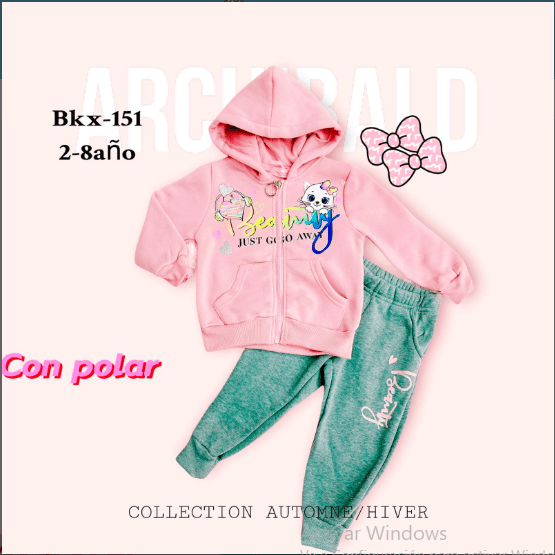Buzos Completos con Polar de Niña