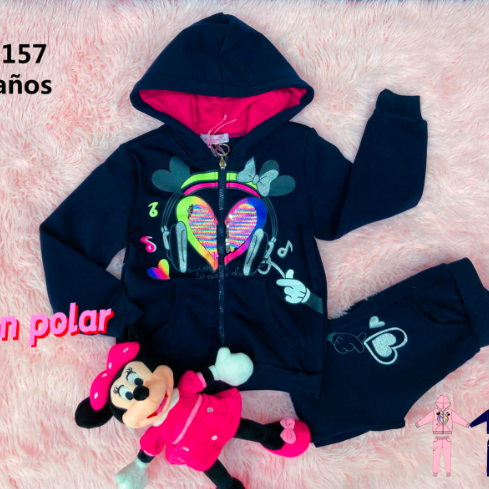 Buzos Completos con Polar de Niña