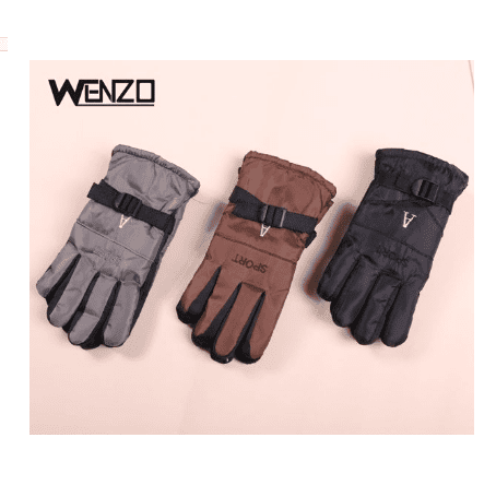 guantes de hombre terciopelo estampado