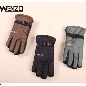 guantes de hombre terciopelo estampado
