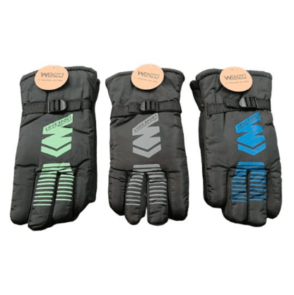 guantes de hombre terciopelo estampado de flechas 