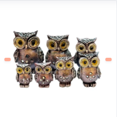 SET DE BUHOS DE ADORNO