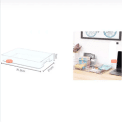 CAJA DE ALMACENAMIENTO DE PLASTICO TRANSPARENTE
