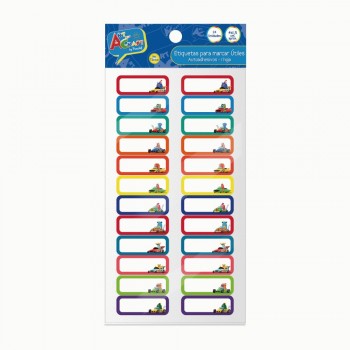 ETIQUETA PARA MARCAR UTILES DISEÑO NIÑO