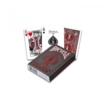 NAIPE FOIL BACK CRIMSON