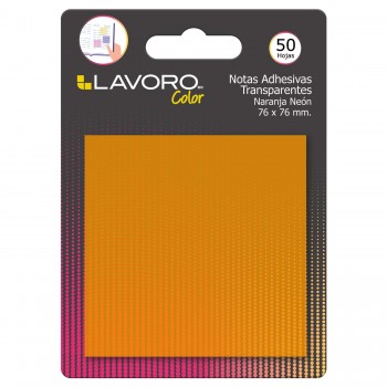 NOTAS ADHESIVAS NARANJA PLASTICAS