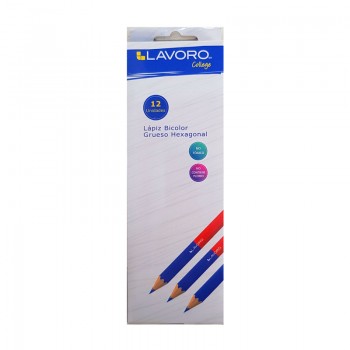 LAPIZ BICOLOR GRUESO HEXAGONAL 