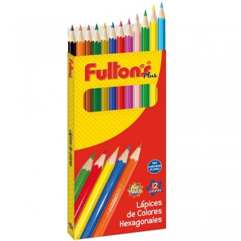 LAPICES 12 COLORES LARGOS FULTONS