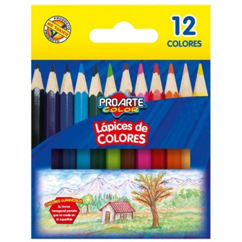 LAPICES DE COLORES 12 CORTOS PROARTE