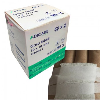 CAJA GASA ESTERIL TEJIDA