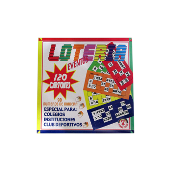 LOTERIA PARA EVENTOS 120 CARTONES