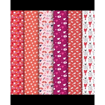PAPEL DE REGALO COUCHE ENAMORADOS DISEÑOS SURTIDOS