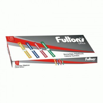 SET ACCOCLIP PLASTICOS COLORES SURTIDOS