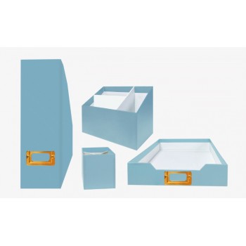SET ORGANIZADOR 4 PIEZAS TURQUESA