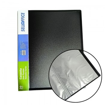 CARPETA CON FUNDAS PLASTICA NEGRA
