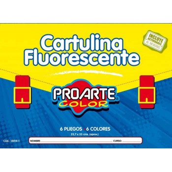 ESTUCHE CARTULINA FLUORESCENTE 
