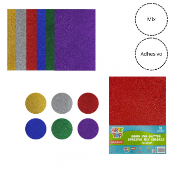 GOMA EVA AUTOADHESIVA GLITTER